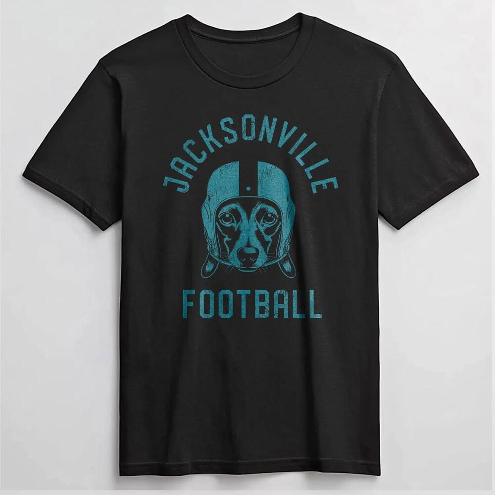 Jacksonville Football Dachshund T-Shirt Dog Lover Gift For Jaguars Fans